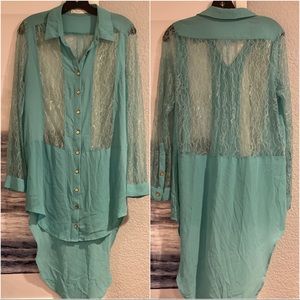 Lace Blouse: Sz: M